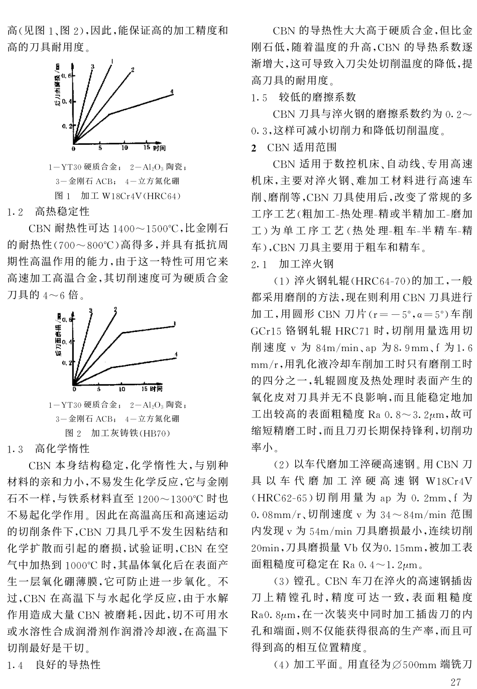 CBN刀具的性能及其用途_第2页