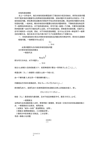 非线性规划模型