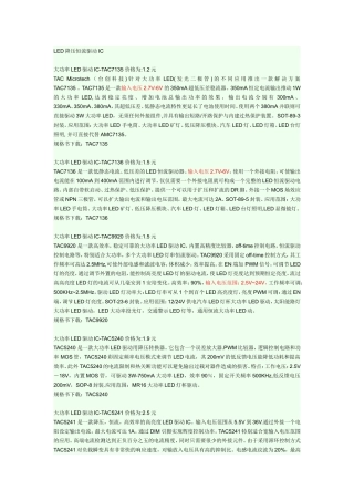 LED降压恒流驱动IC