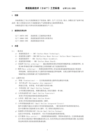 SMT工艺标准