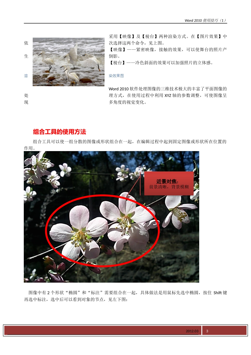 Word 2010 图像3D处理和组合、窗格的使用技巧_第3页