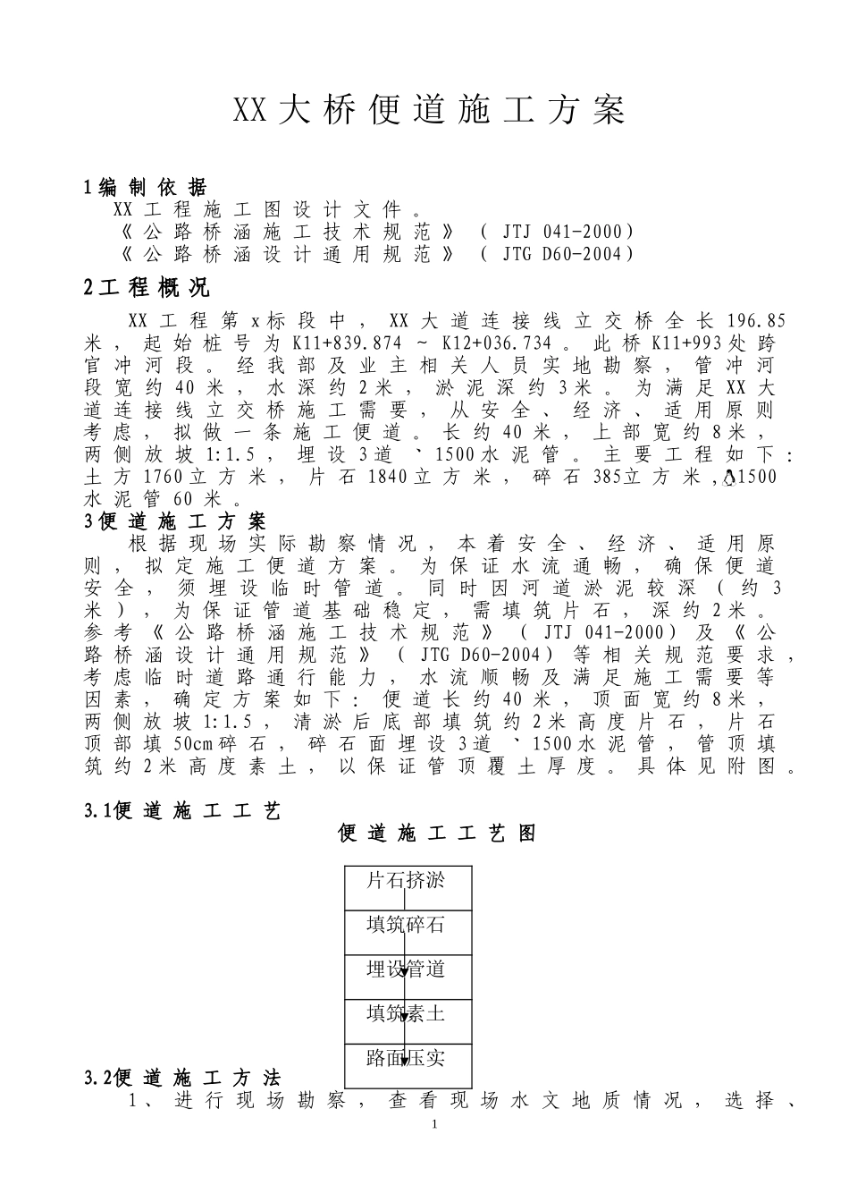 便道施工方案(桥梁便道)_第1页