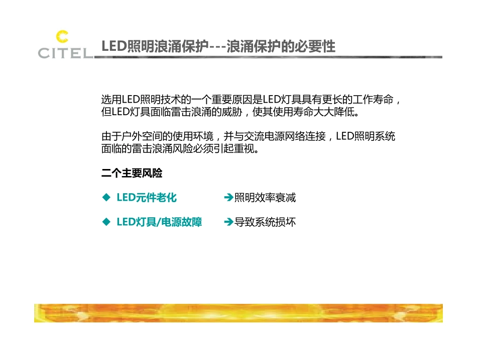 CITEL LED照明浪涌保护方案_第2页