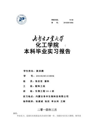 毕业实习_阜丰