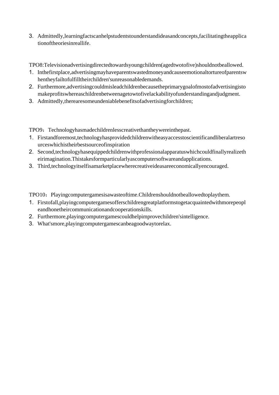 TPO1-50独立写作题目汇总_第2页
