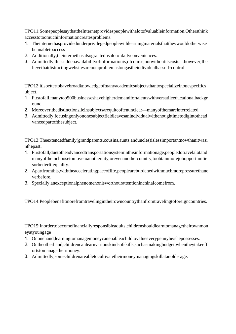 TPO1-50独立写作题目汇总_第3页