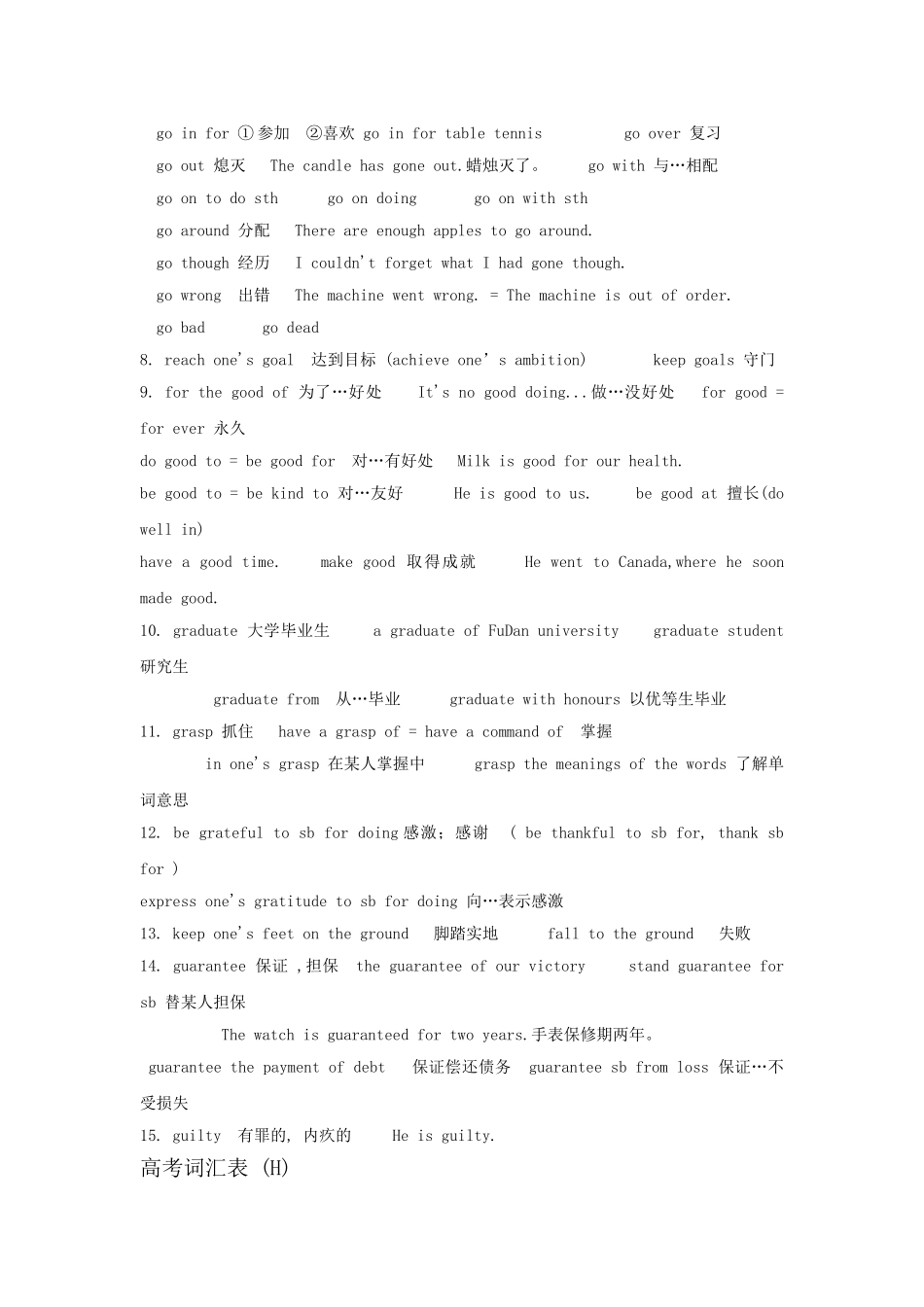 高考英语完全攻略 必备词汇7 _第2页