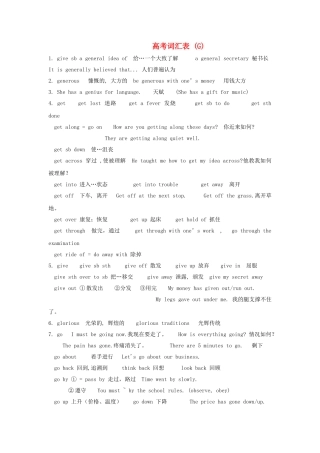 高考英语完全攻略 必备词汇7 