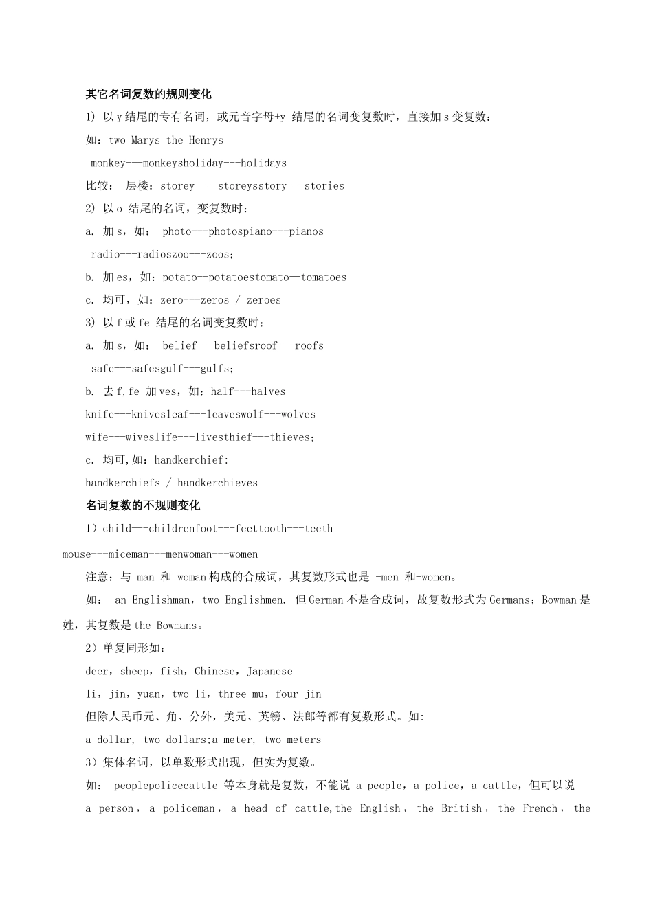 高考英语专项复习 高中英语语法总结大全素材 _第2页