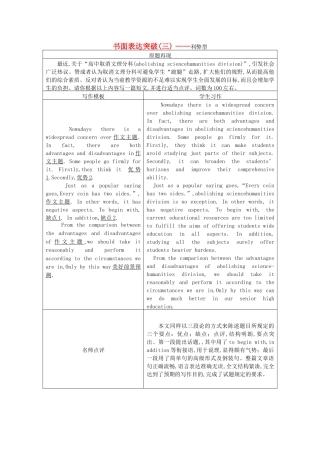 高考英语一轮随堂限时备考练习5 书面表达3 新人教版 