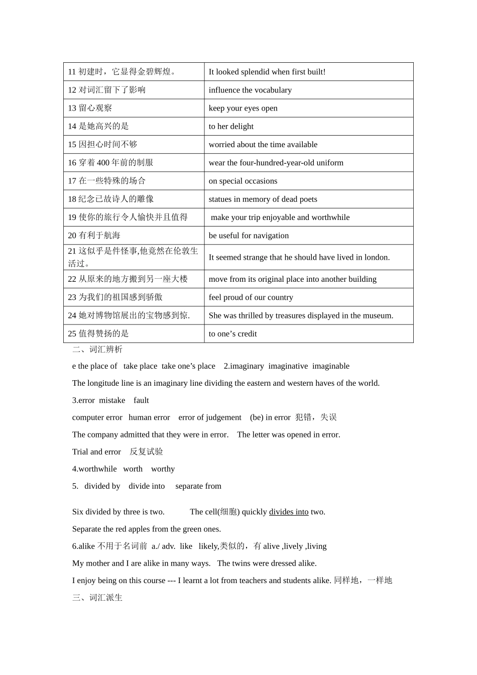 高考英语 复习单元要点讲练 Book5 UNIt2 人教新目标版 _第2页