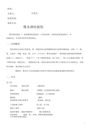 臂丛神经损伤