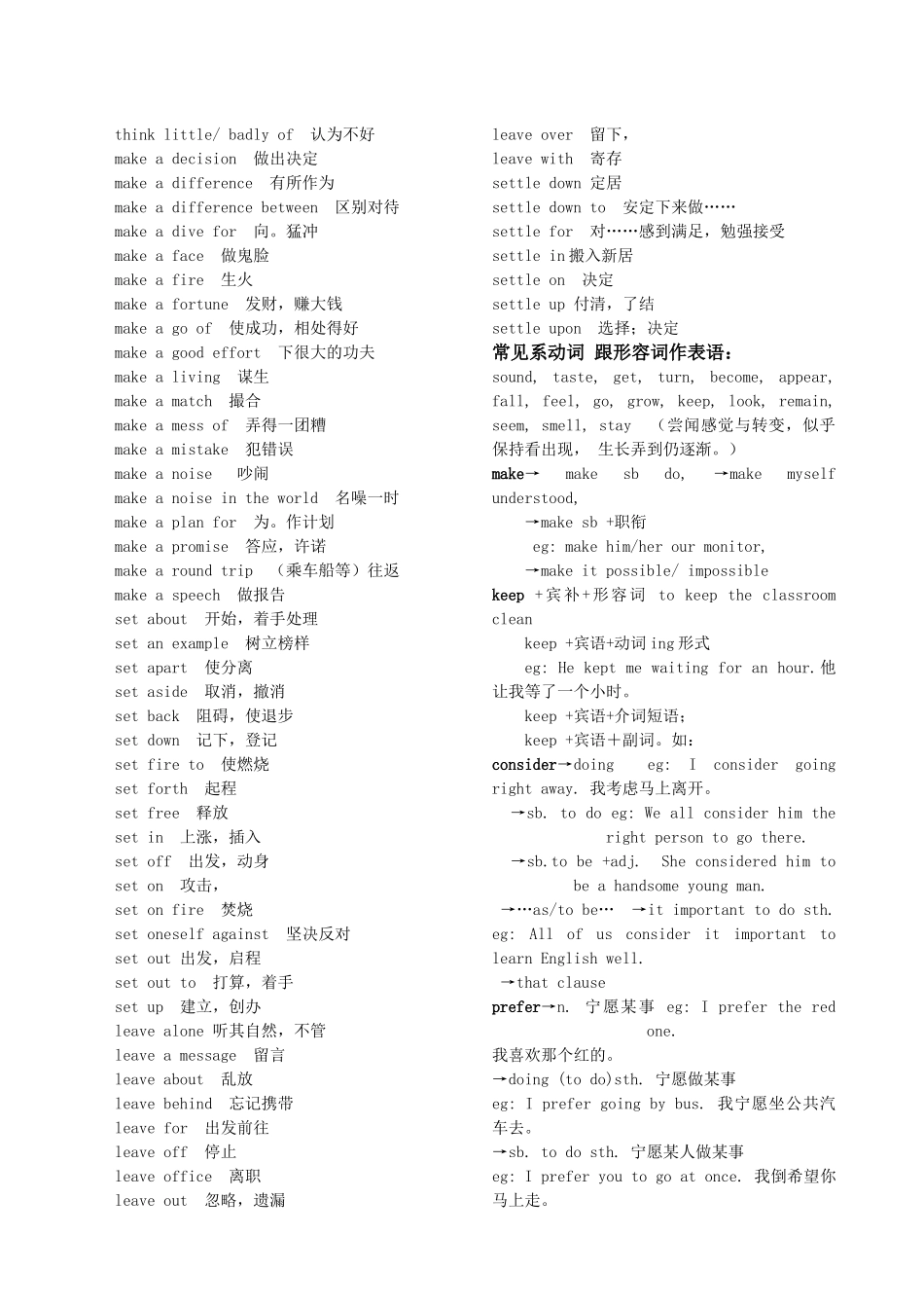 高中英语 常用动词短语高中新人教版 _第3页