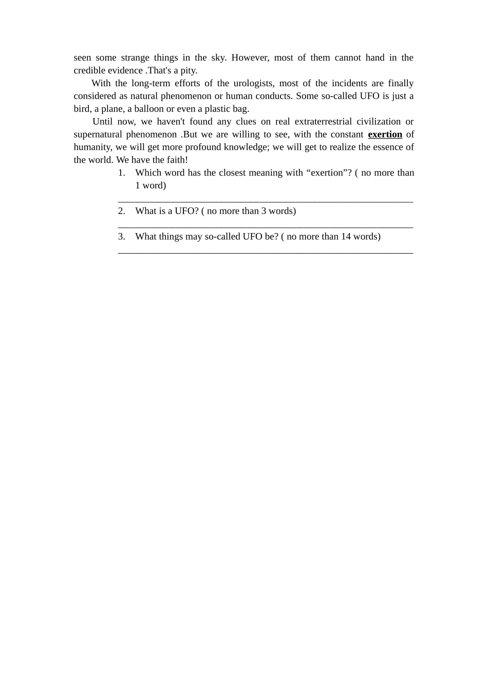 高中英语 reading paper复习学案 牛津版必修2 _第3页