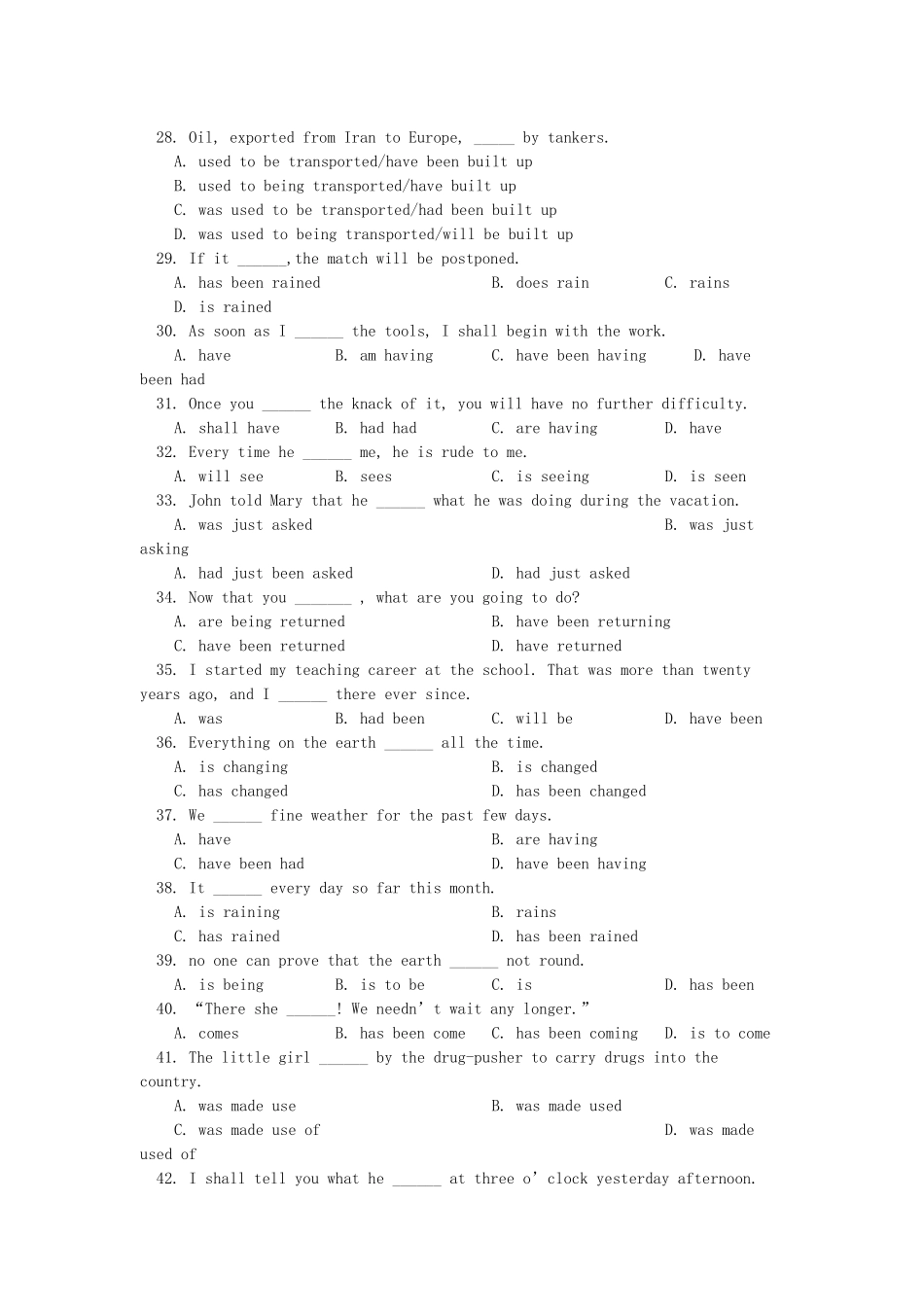 高中英语 Unit 17 LaughterI同步练习 北师大版必修6 _第3页