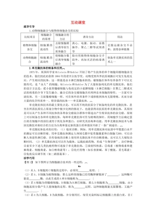 高中生物难点剖析 222 动物细胞融合与单克隆抗体学案 新人教版选修3 