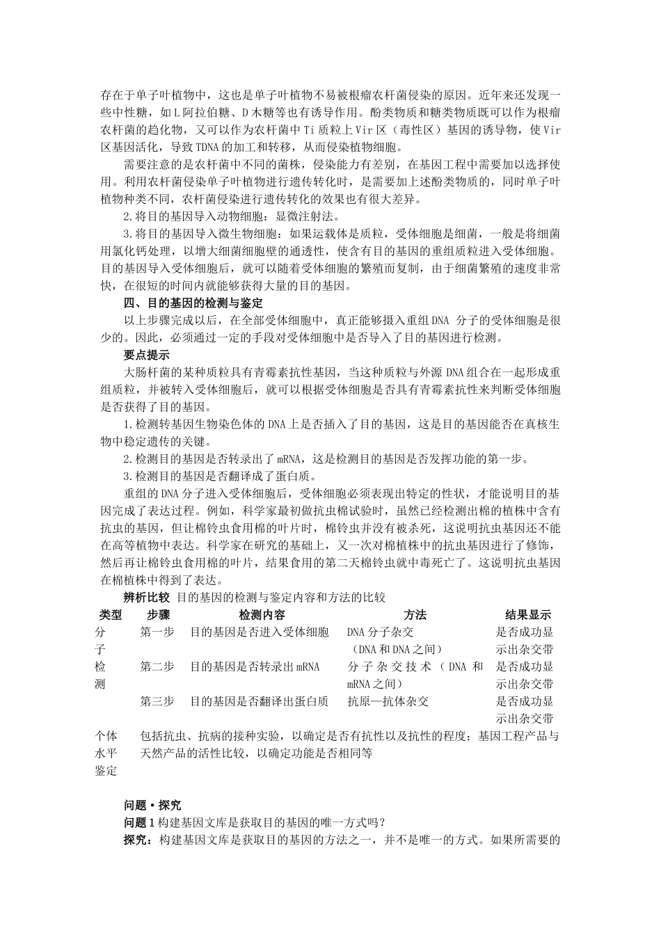 高中生物 12基因工程的基本操作程序难点剖析 新人教版选修3 _第3页
