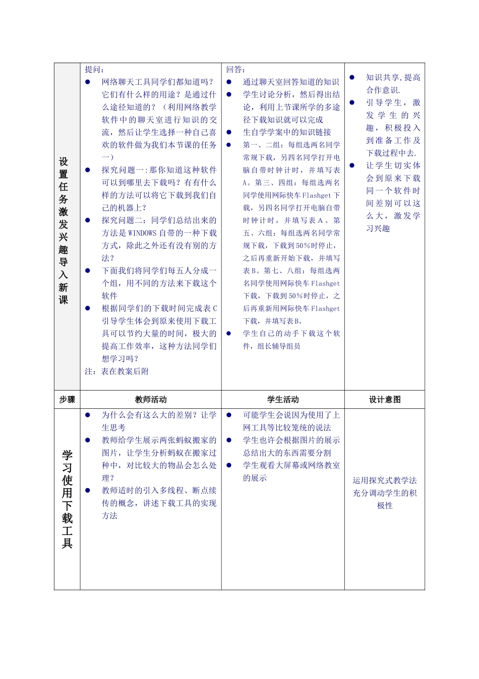高中信息技术 233下载效率的提高教学设计 教科版必修1 _第2页