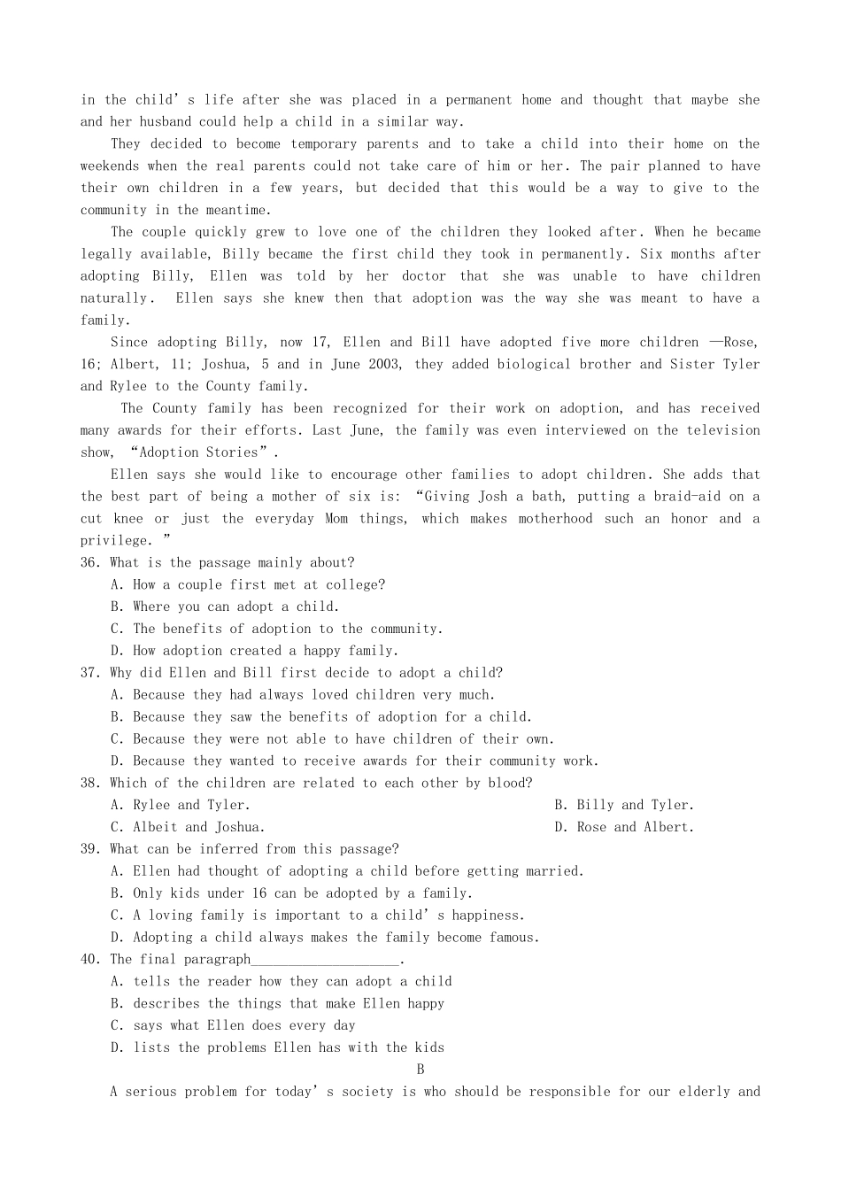 高三英语备考好题速递系列17 _第3页