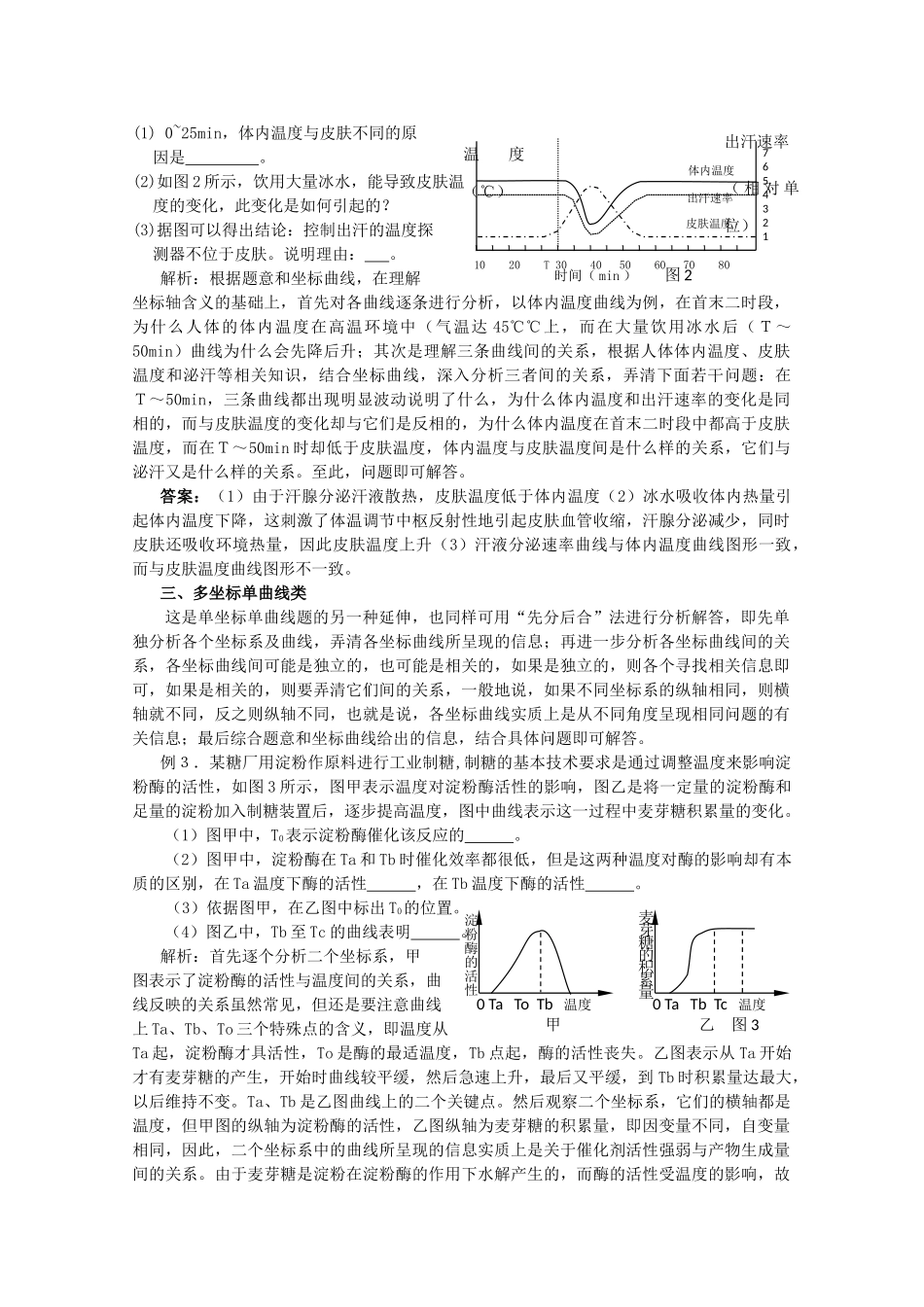 高三生物四类坐标曲线生物题的解答 新人教版 _第2页