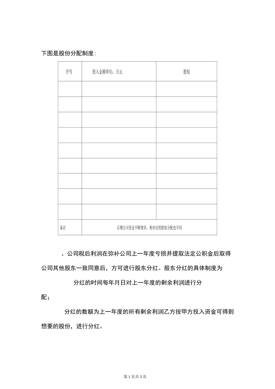 股东合作协议书_第3页