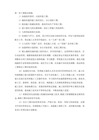 项目保证措施