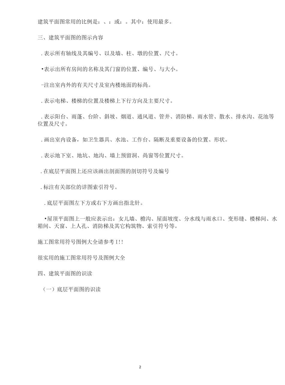 平面图立面图剖面图包含的图纸信息_第2页