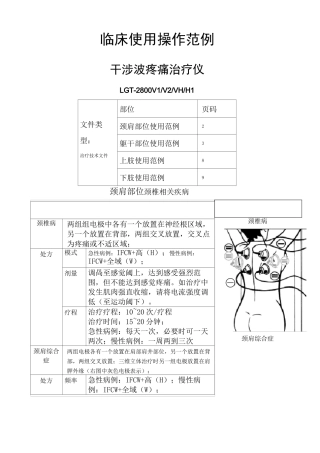干涉波临床使用范例