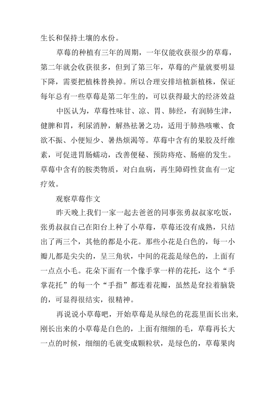 观察草莓作文_第2页