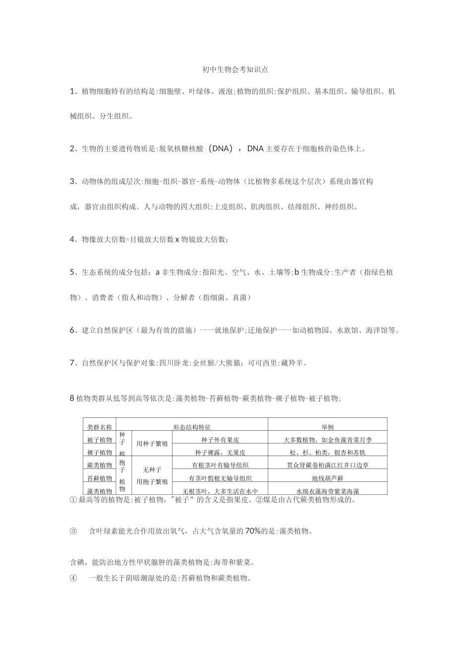 初中生物会考知识点_第1页