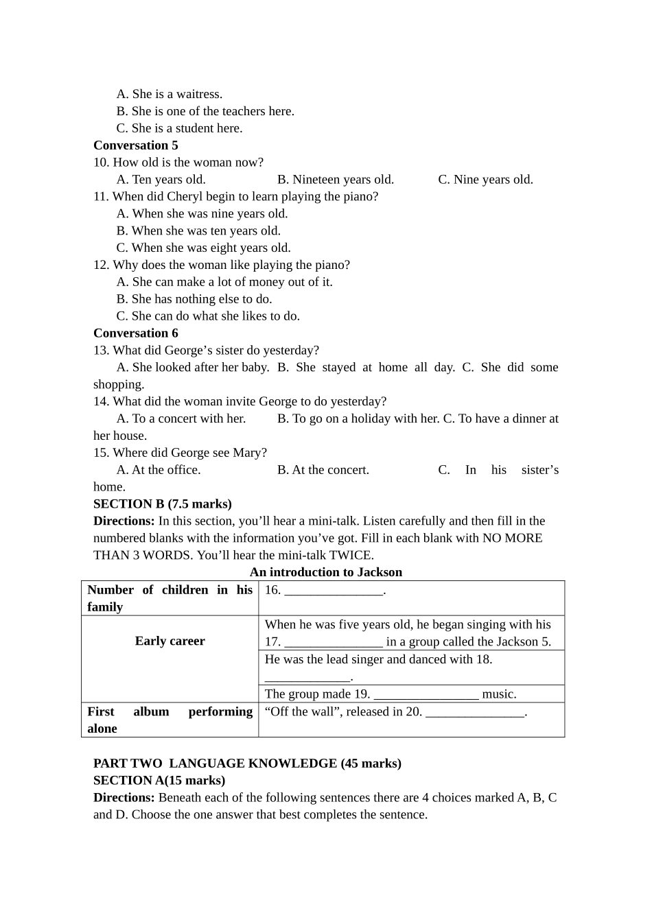 湖南醴陵醴陵2011高三英语上学期期中联考牛津译林版会员独享 _第2页