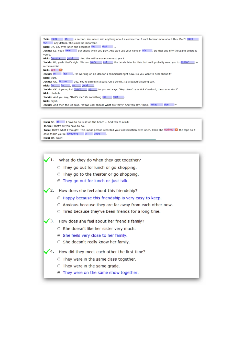 新时代交互英语视听说4答案截图完整版(亲自测试绝对完整)_第3页