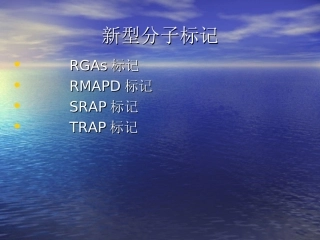 新型分子标记