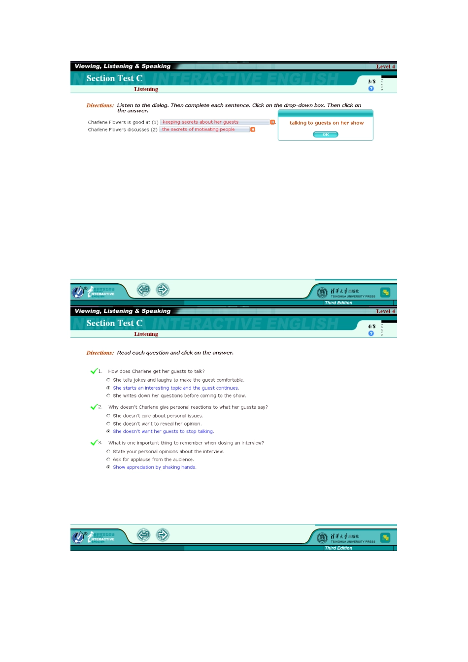 新时代交互英语视听说4后的第12单元后的测试答案以及总测试_第2页