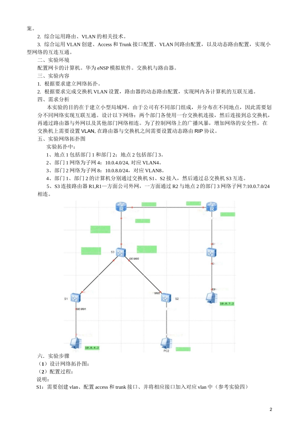 计算机网络实验报告实验6_第2页