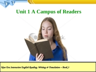 新时代交互英语Unit 3  A Campus of Readers