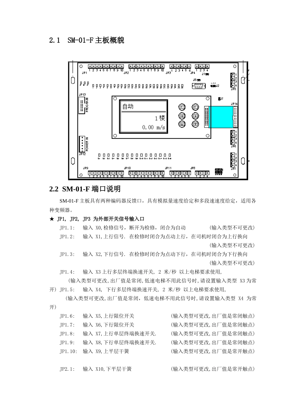 新时达F板串行控制系统电脑板调试手册_第3页