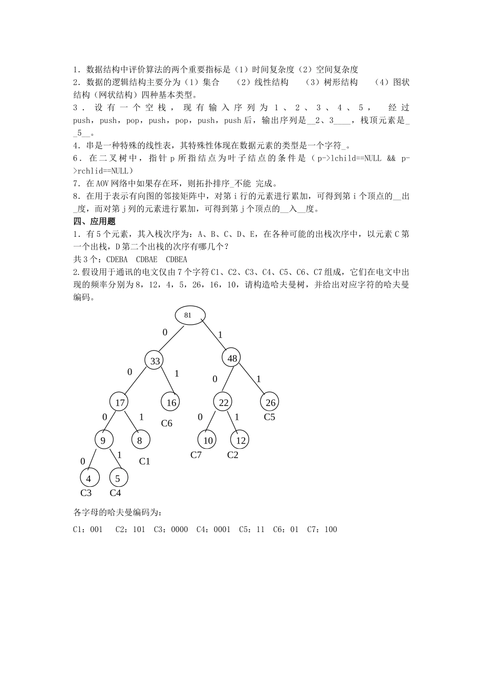 数据结构练习题_第3页