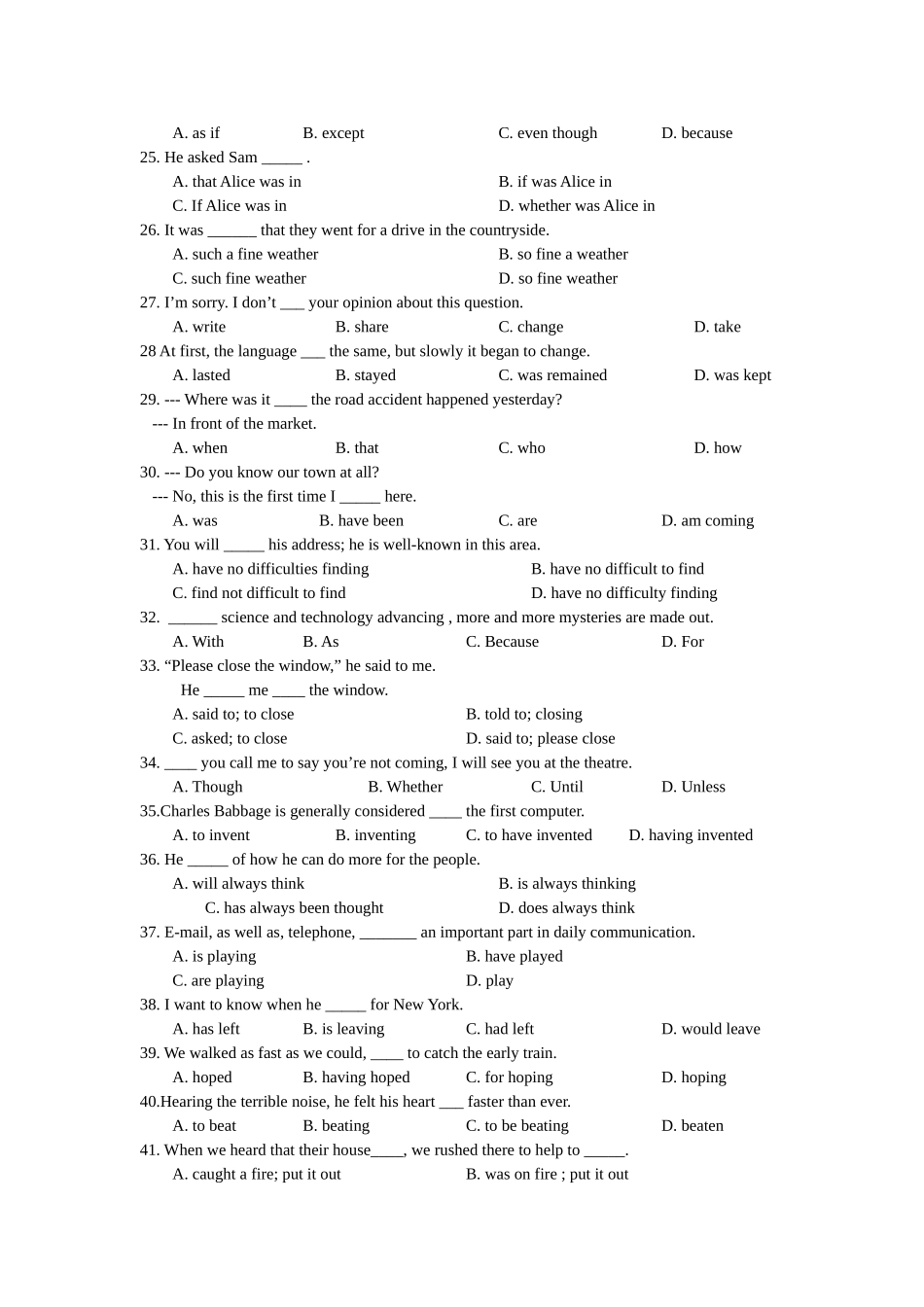 广西桂林1011高一英语上学期期中考试无答案旧人教版 _第3页