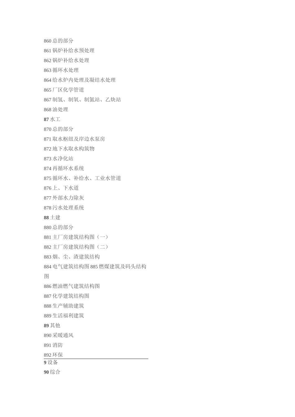 火电企业档案分类表(6-9大类)_第3页