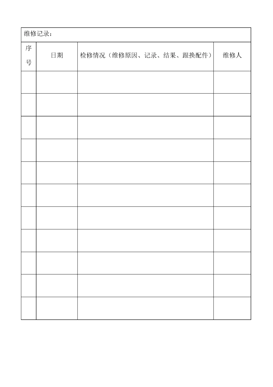 机械档案(一机一档)【范本模板】_第3页