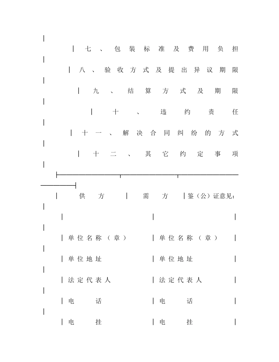 化肥、化学农药、农膜商品购销合同 (2) _第3页