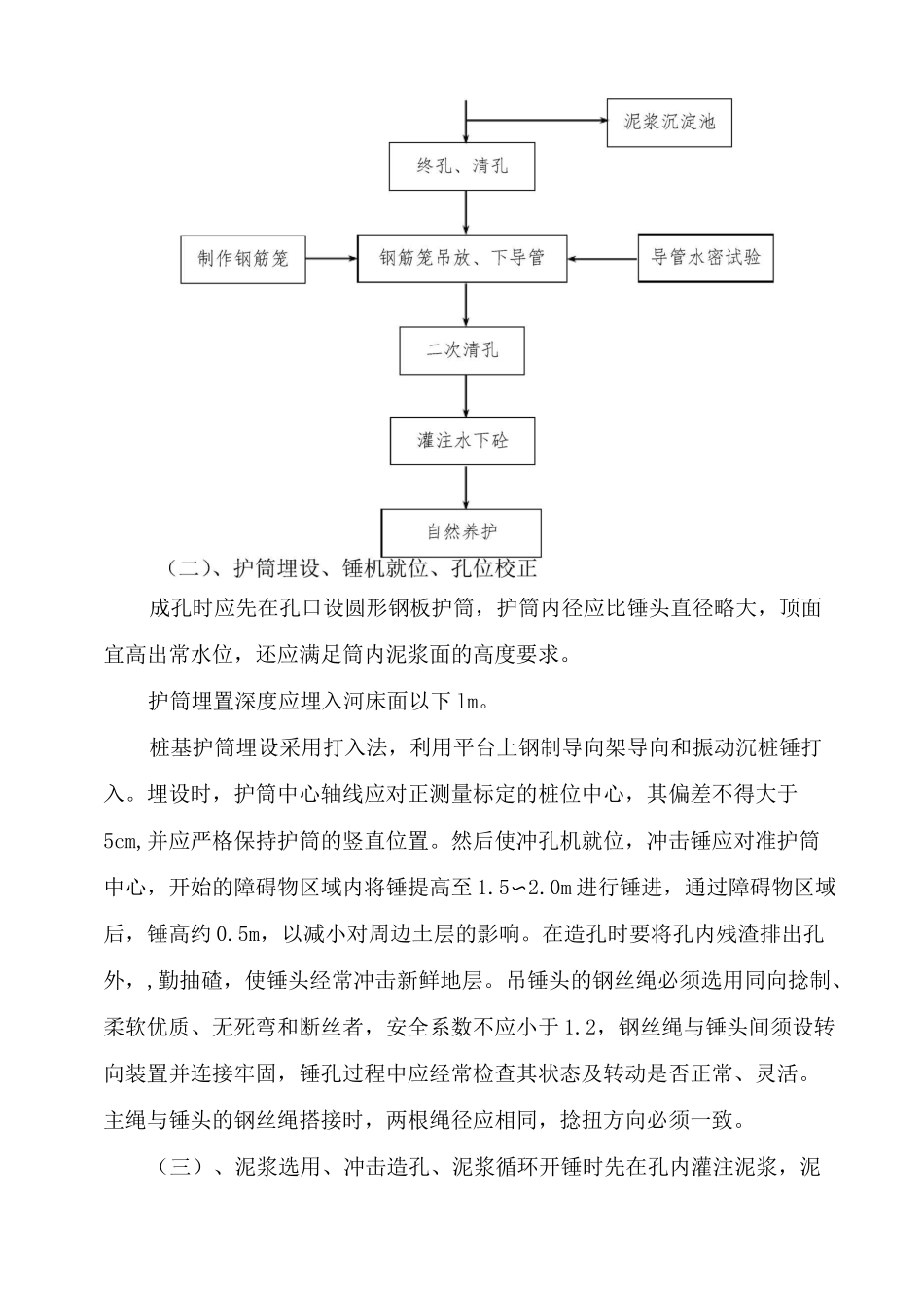 冲击钻孔灌注桩方案_第3页