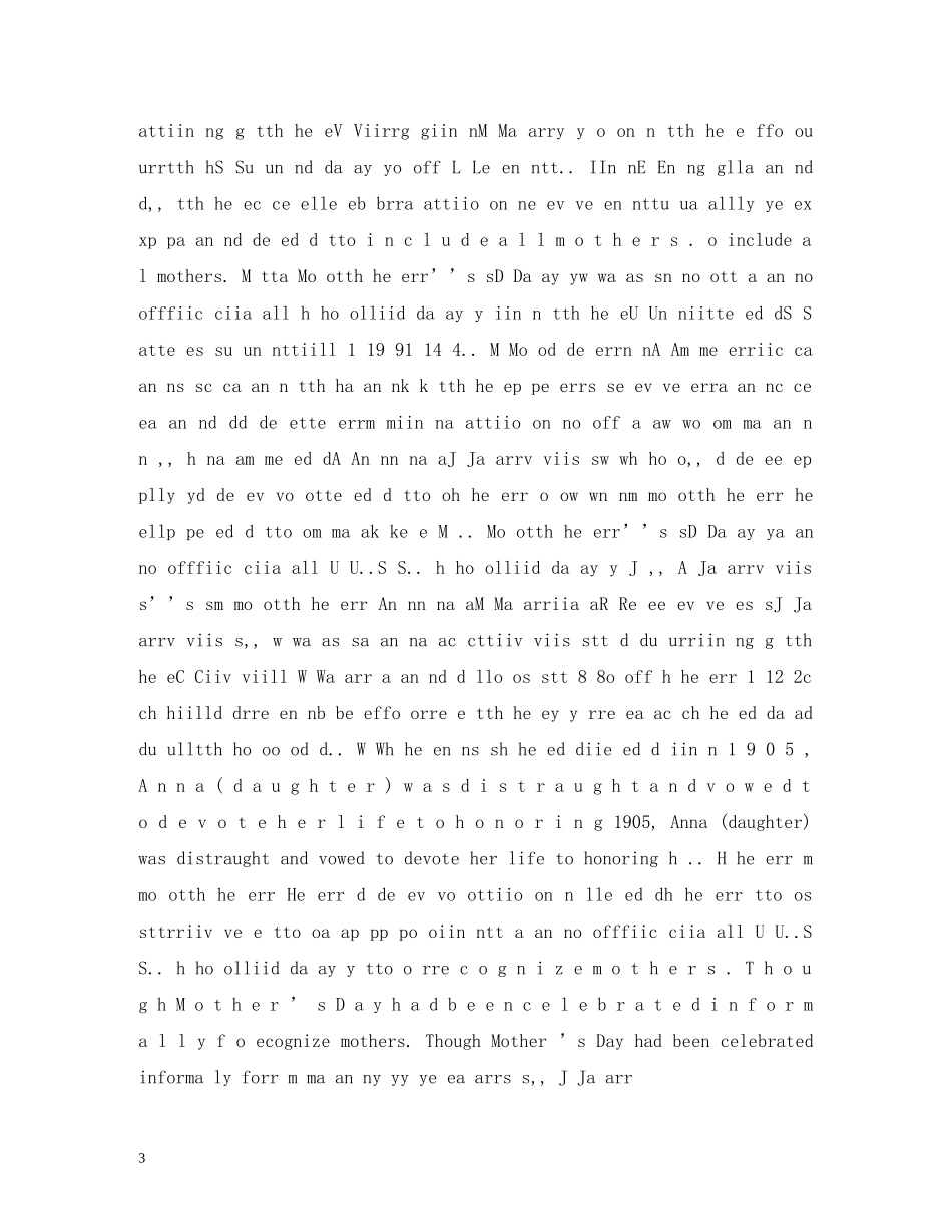 关于母亲节的英语手抄报_第3页