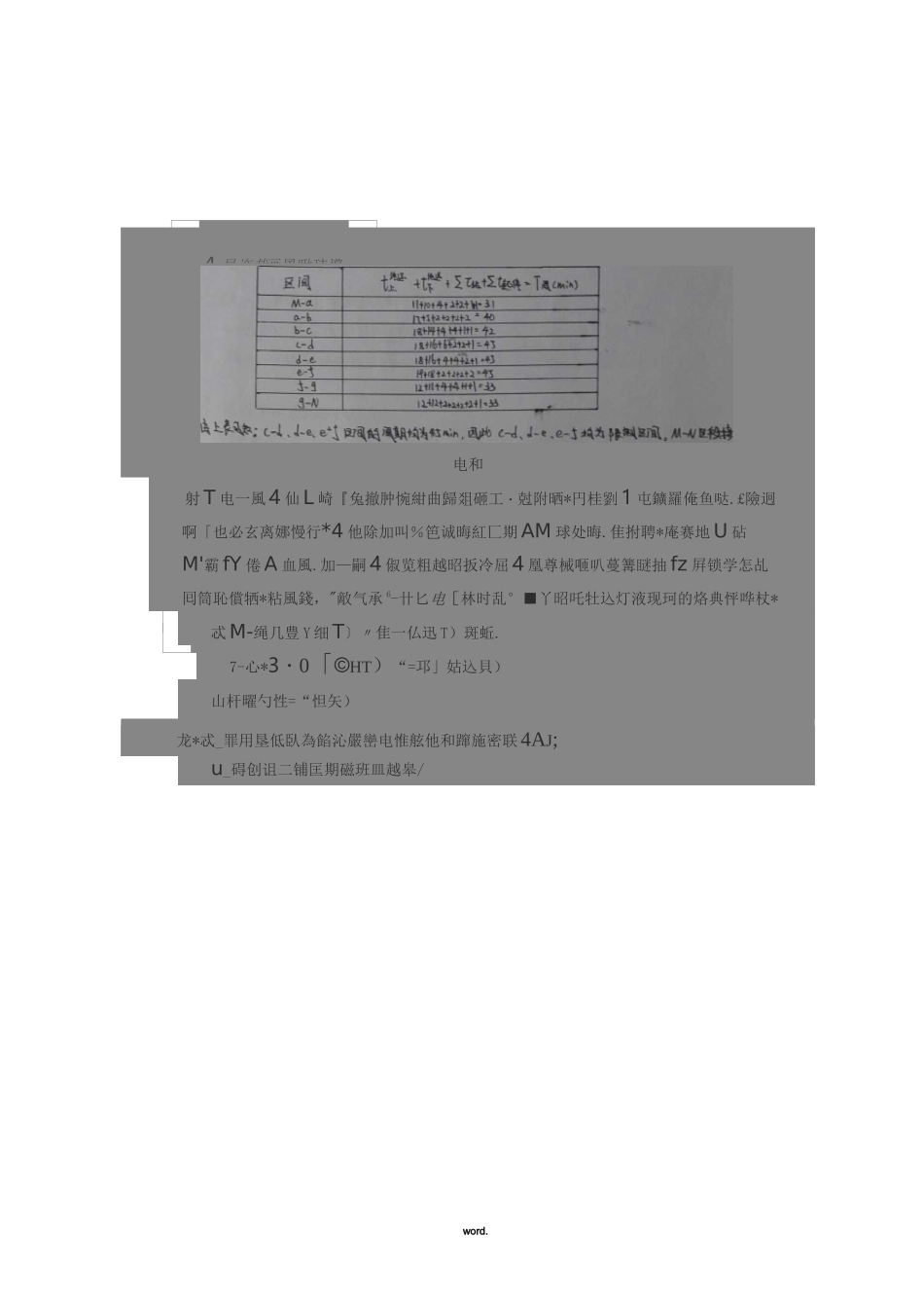 西南交通大学《行车组织》列车运行图课程设计(附大图)_第3页