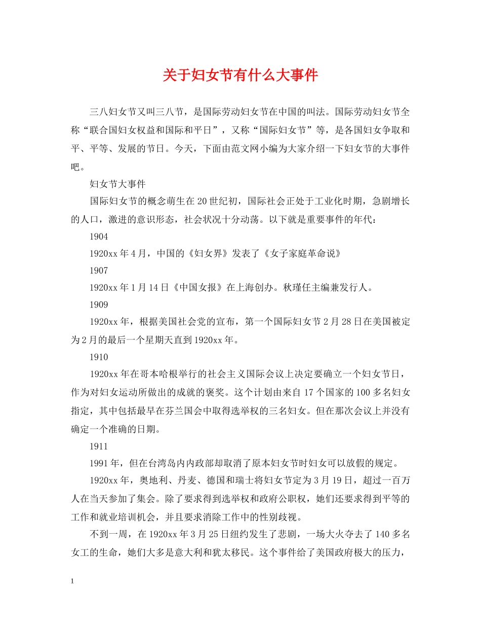 关于妇女节有什么大事件_第1页
