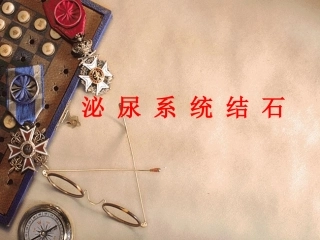 泌尿系结石的诊治