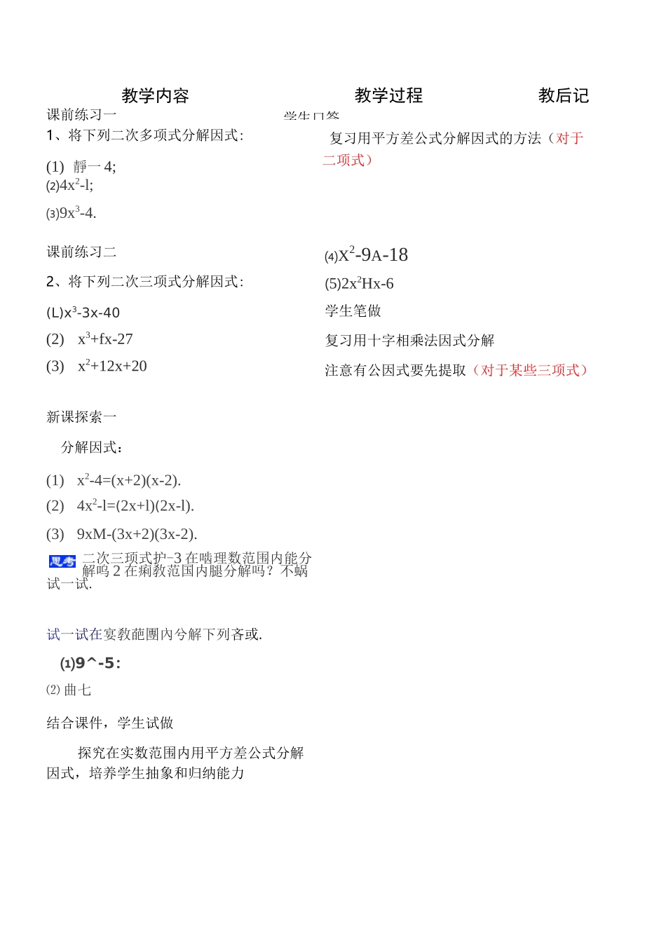 二次三项式的因式分解_第2页