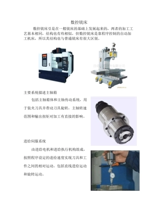 数控铣床简介(DOC)