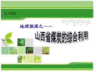 山西省能源的综合利用